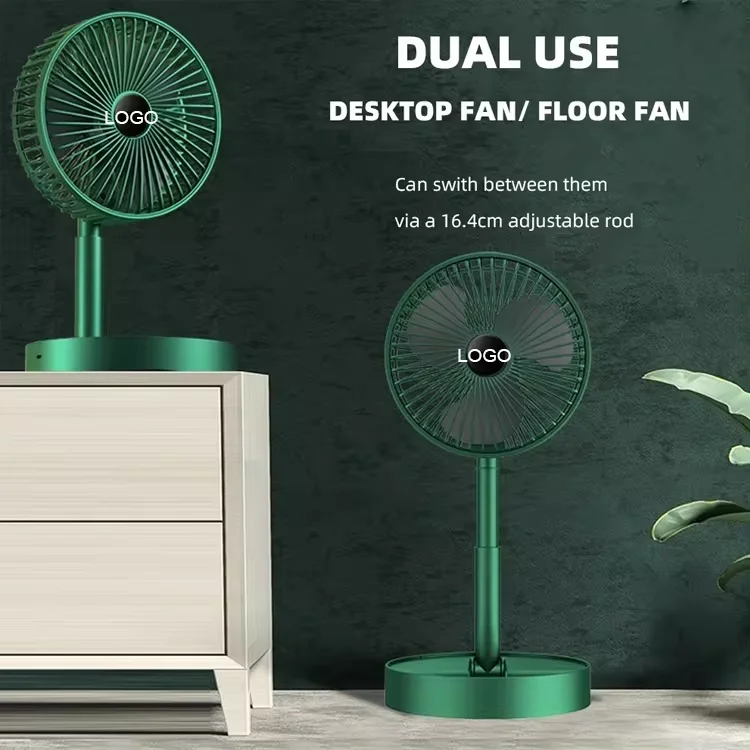 Folding Floor Standing Fan, USB, Portable - detail 2