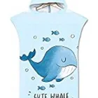 Children Towel Cute Cartoon Design Super Absorbent Soft Children Beach Towel Poncho