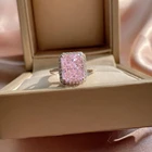 Wedding 925 Sterling Silver Rhodium Plated Designer Rings Womens Engagement Wedding Moissanite Ring