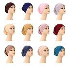 Hijab Cap Wholesale Simple Style Solid Color High Quality Jersey Underscarf Muslim Hijab Cap Inner