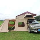 Waterproof Car Tent Hot Sale Portable Folding Auto 2-3 Person Waterproof Camping Car Roof Top Tent For Outdoor Glamping