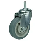 Gray Wheel Wheels For Trolleys WBD 2020 Low Noise Tpr Gray Caster Silent Wheel For Trolleys Ruedas SILENT Para Carro