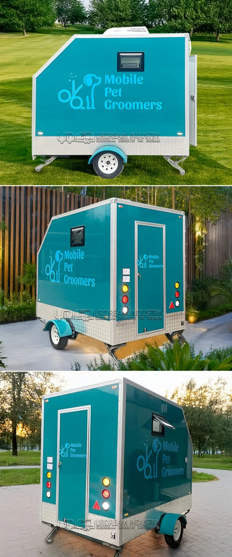 UrDream Au Eu Standard Mobile Dog Grooming Trailer Dog Grooming Salon For Sale In France