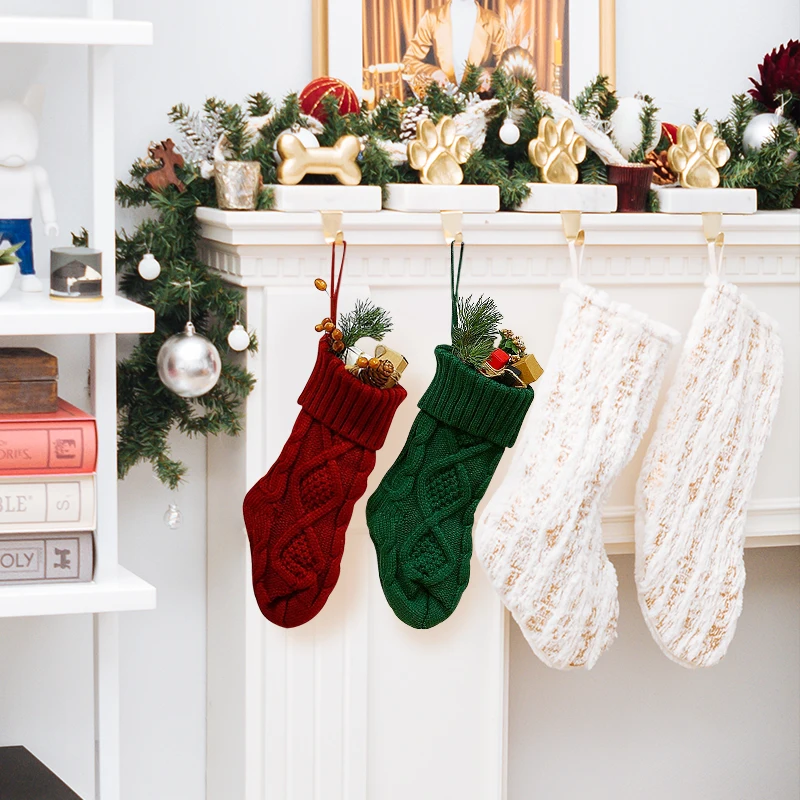 Home Hanging Gift Socks Decoration Stocking Xmas, Wholesale Merry Christmas Stocking Santa Socks, Blank Santa Sock