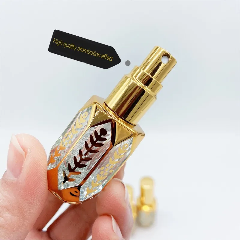 Luxury Arabic Perfume 6ml Octagon Roll On Glass Essential Oil Bottle