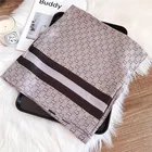 Custom Brand Design Digital Printing Famous Brand Scarf 2021 New Trending Silk Scarf