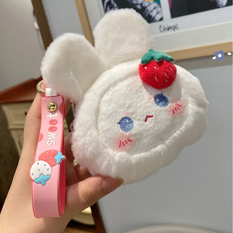 strawberry bunny plush bag