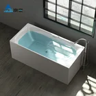 White White Aojin White Acrylic Bathtub 1.8m ROM 1800 Made In Shanghai Ellipse For 1 Person