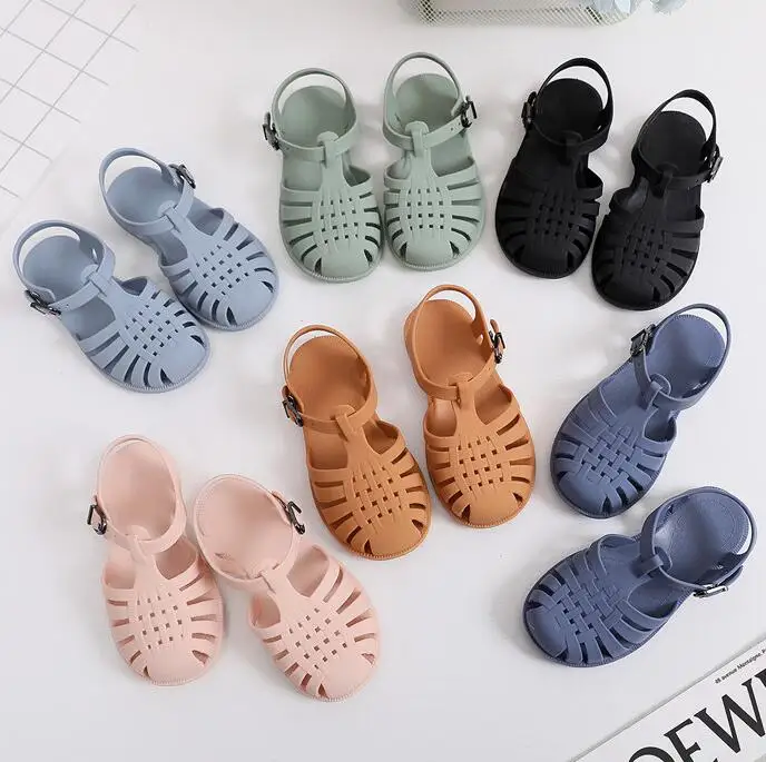 Hot Selling Summer Kids Girl Sandals Soft Anti-Slip Princess Shoes Beach Jelly Shoes Footwear Kids Sandals