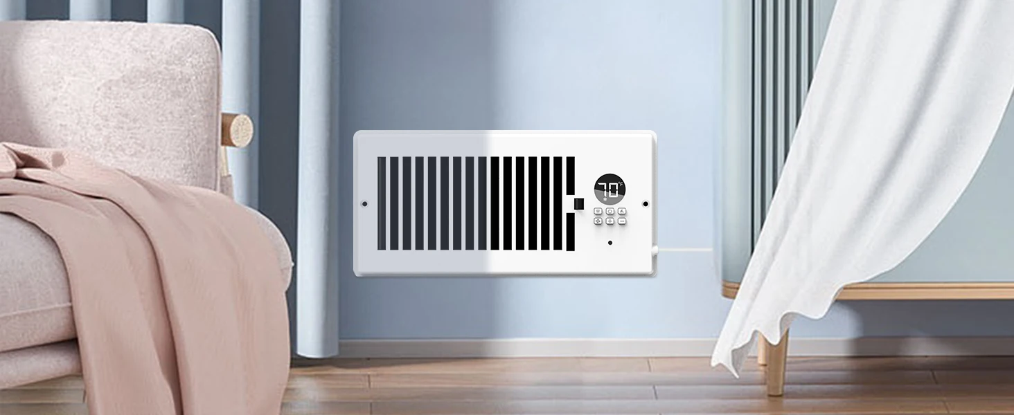 Vent Register Booster Fan, Plastic + Metal - detail 2