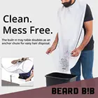 Cape Shaving Apron Polyester Good Quality OEM Custom Mens Male Beard Care Catcher Shaving Trimmer Shave Bib Apron Cape