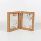 Wooden Frame Wholesale High Quality Top-grade Design With Cork Wrapped MDF Folding Wooden Craft Photo Frame