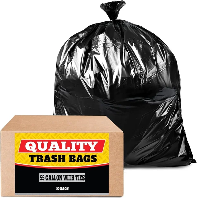 Heavy Duty Plastic Bags on Rolls and Garbage Can Liners and Bulk Contractor Bags Trash Bags