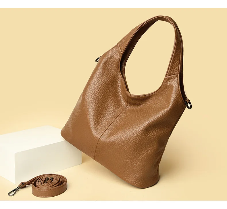 High Quality Designer Custom Logo Tote Bag Solid Pu Leather Lady Bags Women Crossbody Ladies Handbag For Women