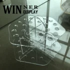 Display Acrylic Detachable Design Transparent Plexi Display Stand Acrylic Pen Holder With 24 Pieces Capacity