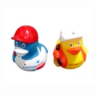 Duck Duck Logo Printed New Design Mini PVC Bath Duck Tub Floating Duck For Kids