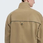 OEM Boy's Clothing Sets Khaki Men Mock Neck Flap Pocket Patch Detail Jacket
