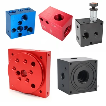 Customized High Precision 5 Axis CNC Milling Service Machining Metal Block Machined Anodized Aluminum Parts Cnc Milling Services