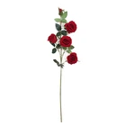 Red Wedding Red Velvet Flower Arrangement Wedding Decoration Artificial Fake Flower Rose