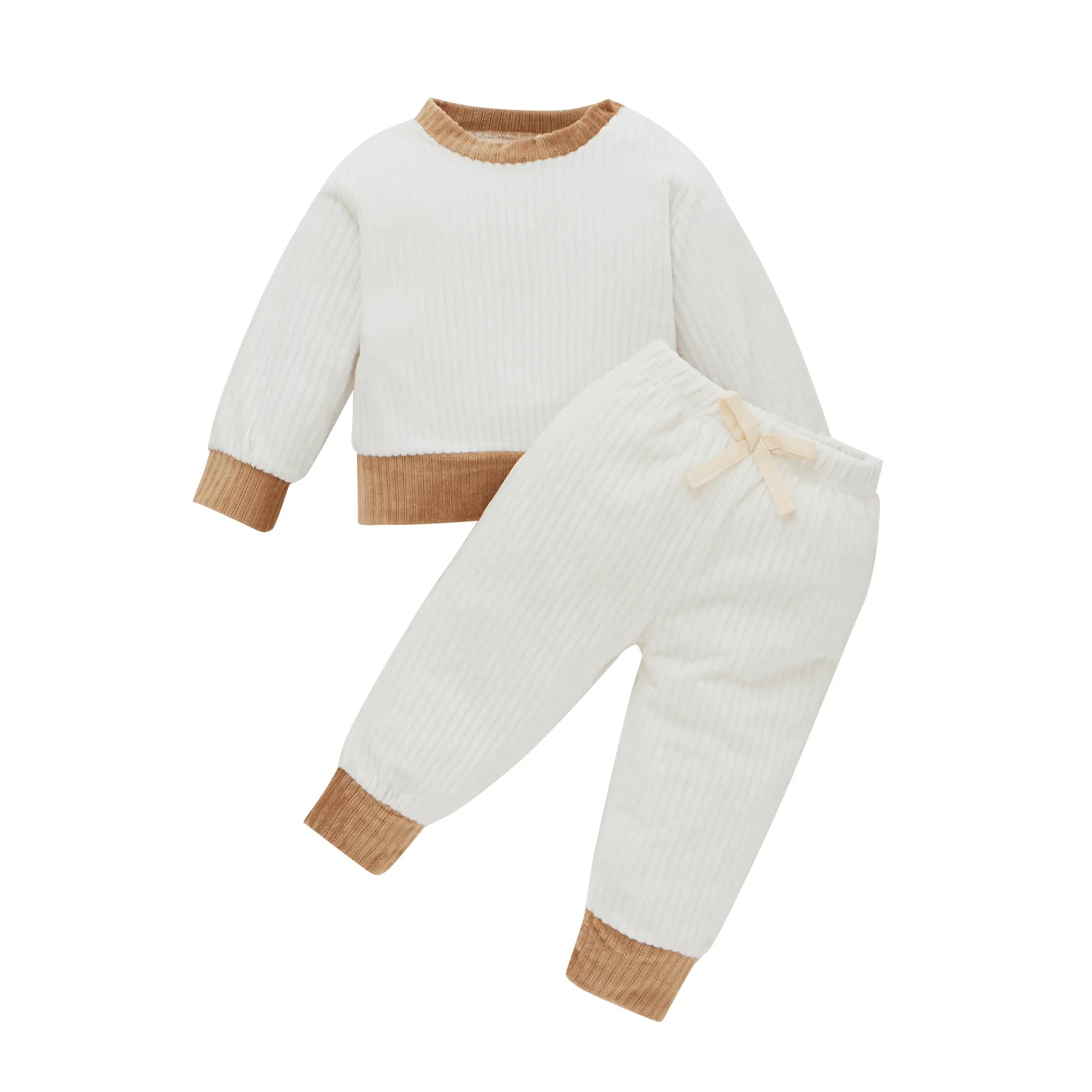 New arrival infant toddler girls clothing sets long sleeve sweatshirt+pants two piece boys girls clothing sets