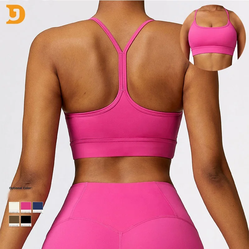 OEM Plus Size Active Sports Support Neck Yoga Sexy Sports Bras Top Fitness Gym Sportswear Backless Running Sports Bra For Women