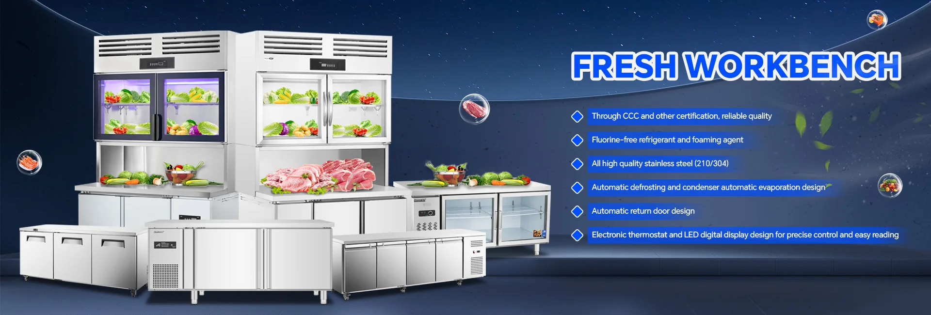 Saving Stainless Steel Freezer, 220 V - detail 4