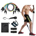 11 Bands Gym Elastic Tube 11 Pcs Resistance Bands Set