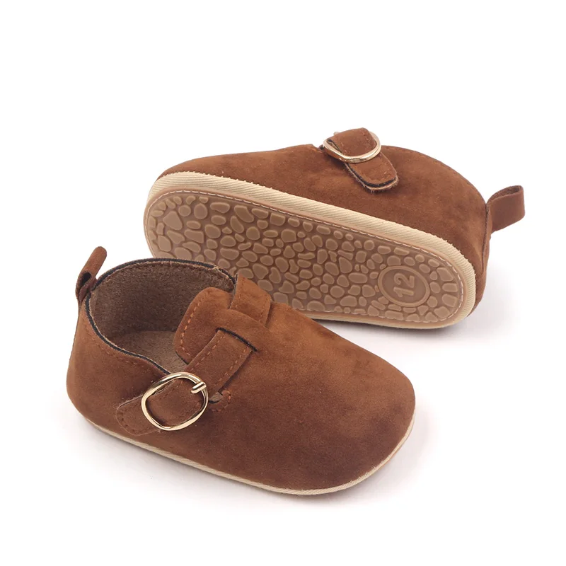 Unisex Soft PU Sude Material Anti-slip Baby Boy Shoes Toddler Newborn Girl Shoes manufacture