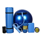 Ball Bag Pilates Fitness Exercise Yoga Ball Set And Carrying Bag 5 Pieces Yoga Mat Set