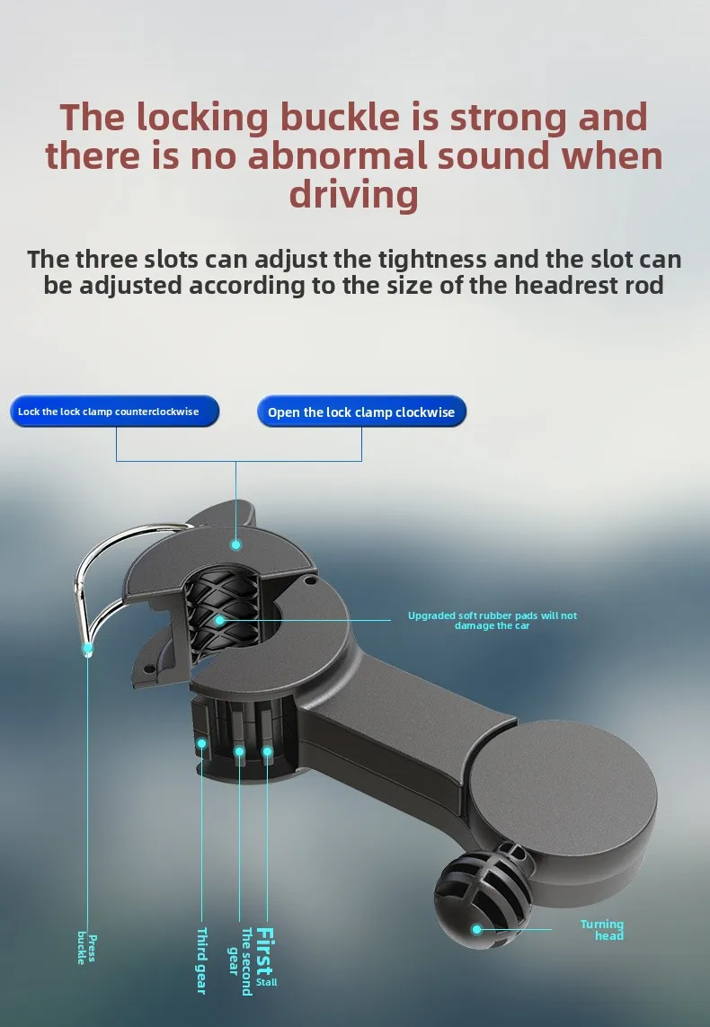 Car Seat Cooling Fan, Portable, 12V, USB, Plastic - detail 10
