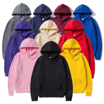 Embroidered Screen Puff Printing Plain Sublimated Blank Custom Logo men's hoodies & sweatshirts