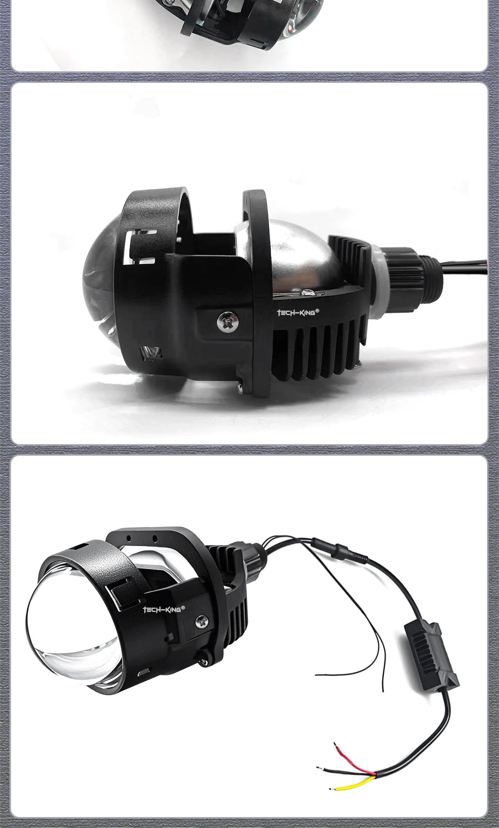 Bi Led Projector 2.5 Inch 124W Canbus LED Headlight Lossless Biled Headlight Automotive Parts Dual Lights Projector Headlights