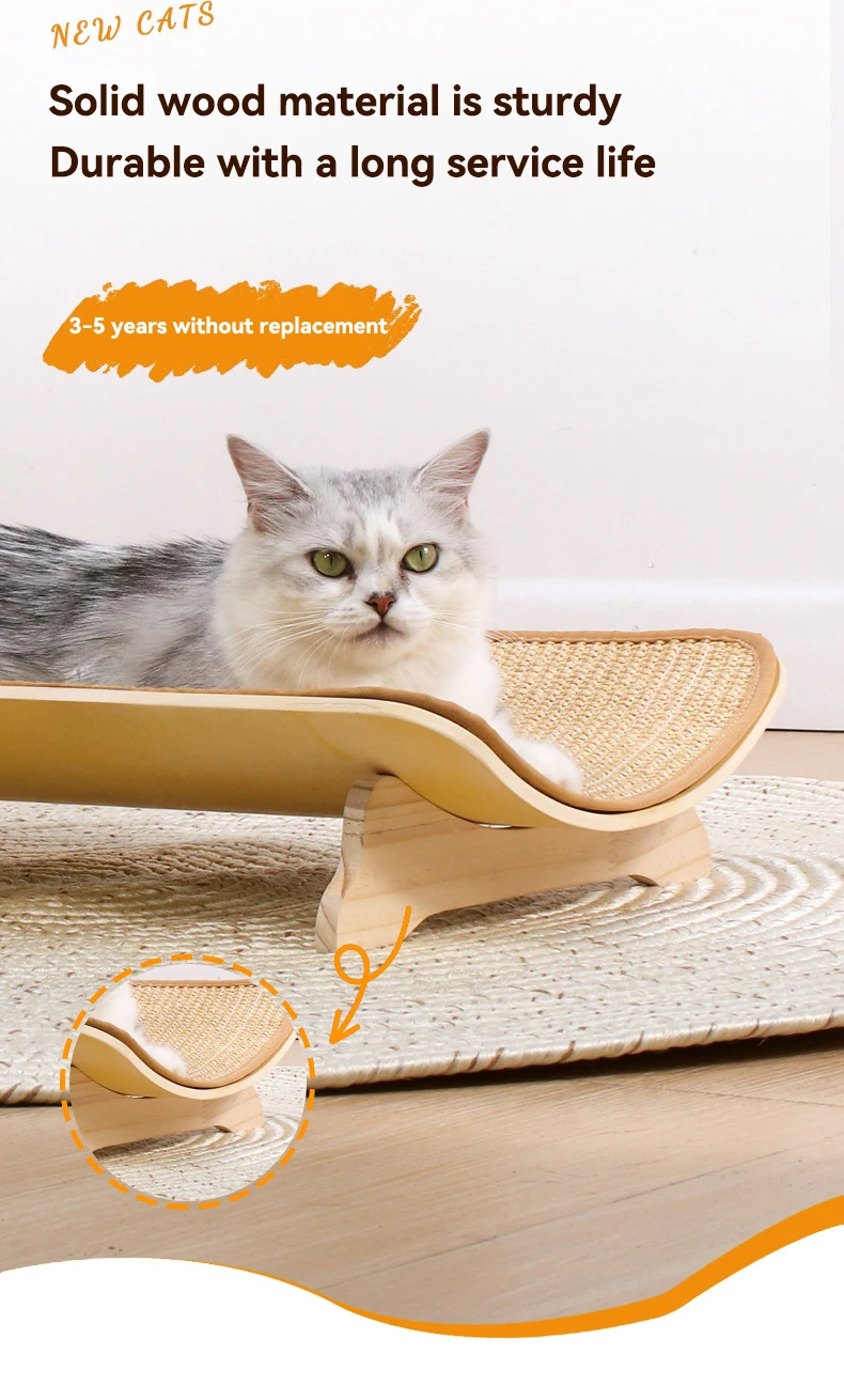 Cat Scratching Board Litter Claw Board No Crumbs Cat Toy Oversized Cat Bed Basin Recliner Chair Sisal Mat supplier