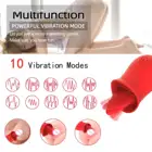 Vibrator Women Sex Toy G-Spot Massager Clitoris Stimulation Licking Tongue Vibrator