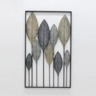 Metal Metal Metal Black Wrought Iron Various Leaf Tree Wall Art Living Room Bedroom Wall Decoration Nordic Craft Art