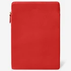 Laptop New Designs Business Laptop Sleeve 15.6 Inch Red Pebbled Leather Laptop Bag With Zipper