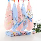 Towels Kids Custom 100% Cotton Baby Face Towels 6 Layers Gauze Towels Bubble Kids Towels Cartoon Print