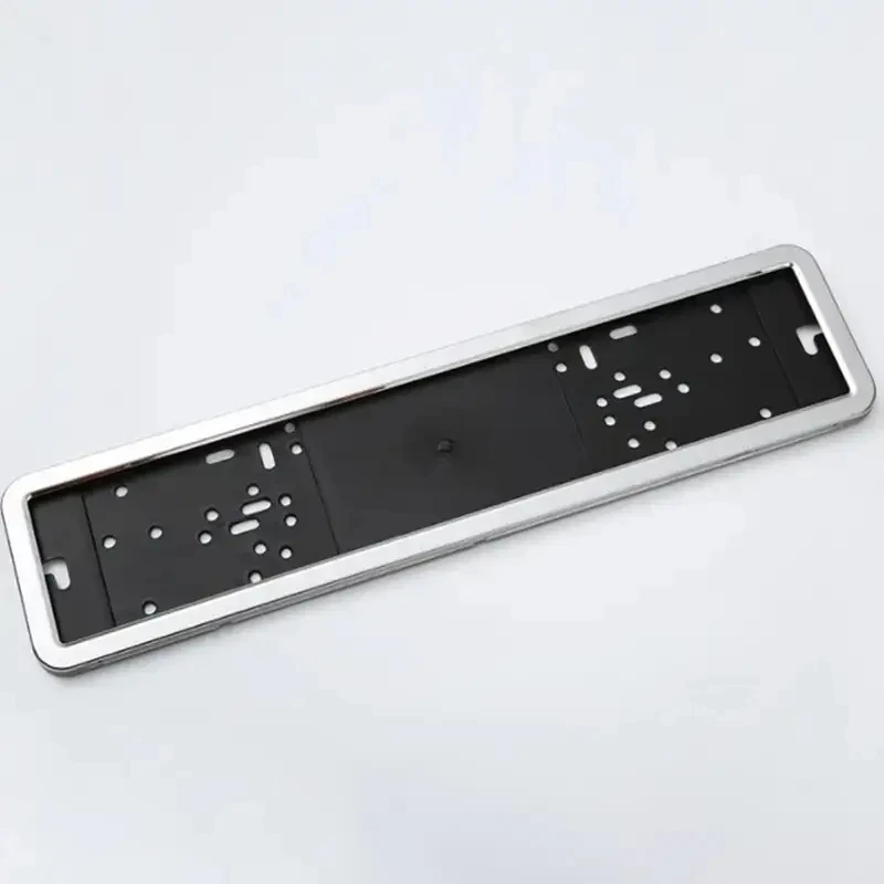 Stainless Steel Border License Number Plate Frame Custom Printing Wholesale Europe Car Plate Cover Holder ABS Plastic manufacture