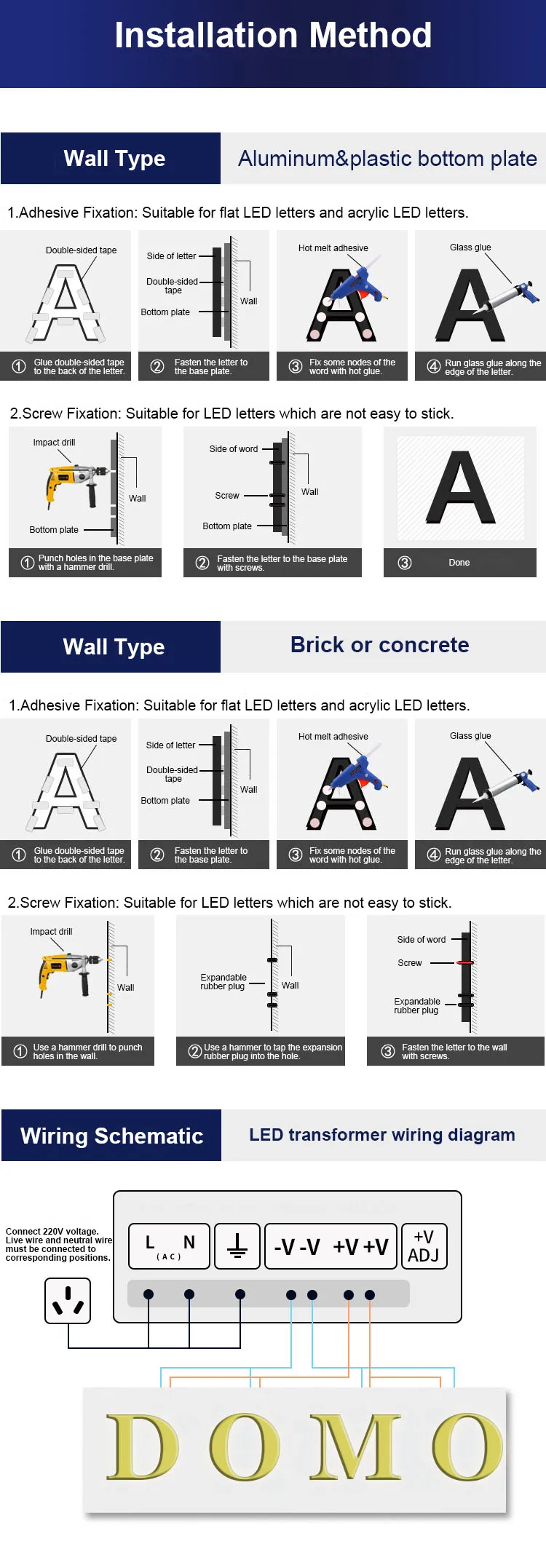 Company Signs Led Acrylic Light Channel Letters Outdoor 3d Acrylic