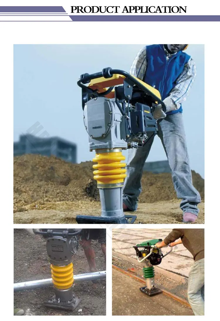 Electrical Soil Tamper Compactor Plate Compactor Gasoline Tamping