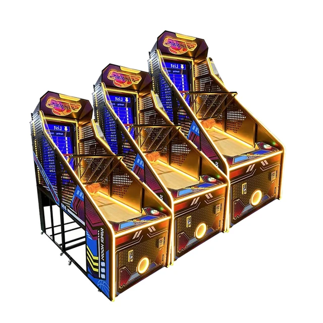 2024 New Design Amusement Park Mobile Cheap Street Basketball Shooting Machine