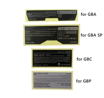 New Labels Back Stickers Replacement for Gameboy Advance SP for GBA/GBA SP/GBC/GBP Game Console