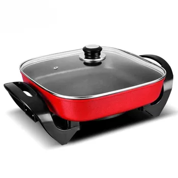 portable Korean style square 5L electric cooker healthy kitchen nonstick hot pot ware electric caldron for dormitory