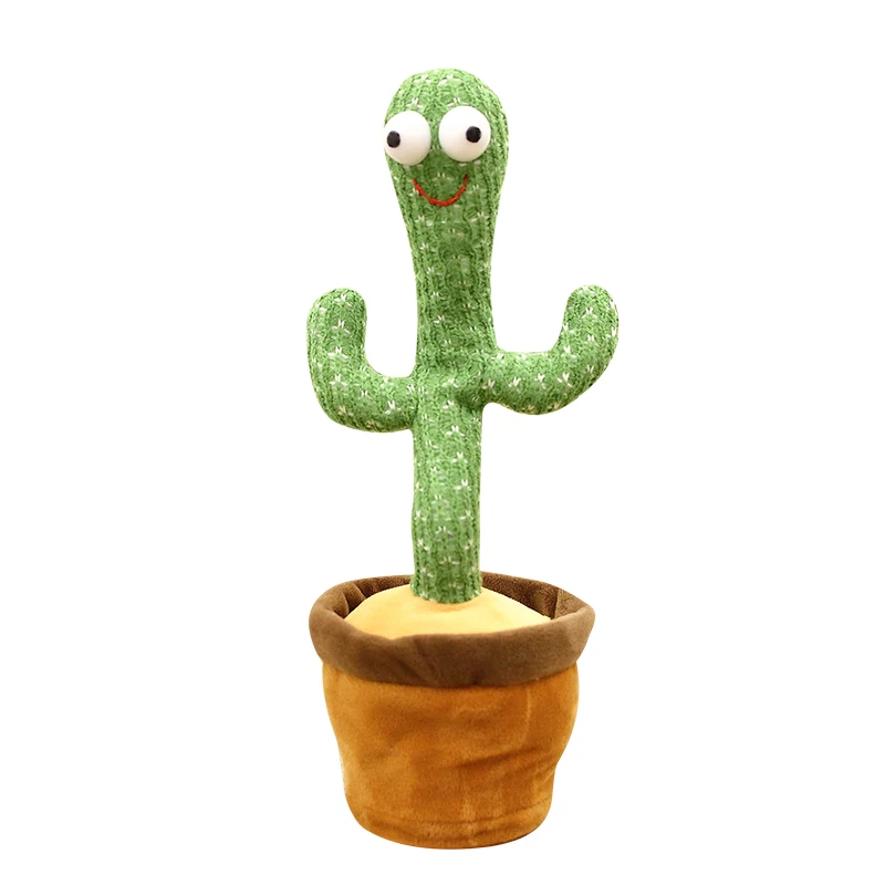 Electronic Dancing Cactus Toy with Lighting,Singing Cactus Recording and Repeat Your Words,Cactus Mimicking Toy AKLIMJAK Dancing Cactus,Talking Cactus Toy 120 Songs 