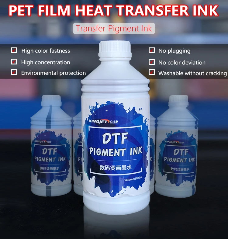 Ml Cmyk And White Ink For I Dx Print Head Dtf Pet Film