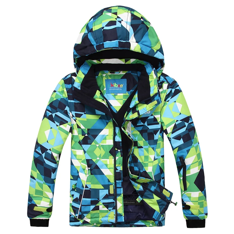 PHIBEE Girls' Sportswear Waterproof Windproof Snowboard Ski Jacket 