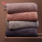 Jacquard Cotton Towel Jacquard New Cotton Towels 2021 New Arrive 480GSM Grey Jacquard Border 100% Cotton Terry Towel
