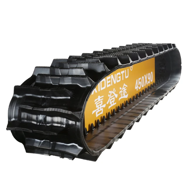 Factory wholesale price harvester tractor rubber track undercarriage rubber crawler for machine chassis spare parts