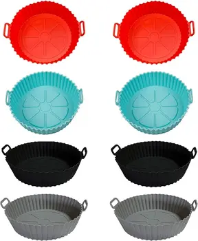 Factory wholesales  silicone Air Fryer 60g 110g Liners  Kitchen Reusable Baking Mat Non Stick Air Fryer pot