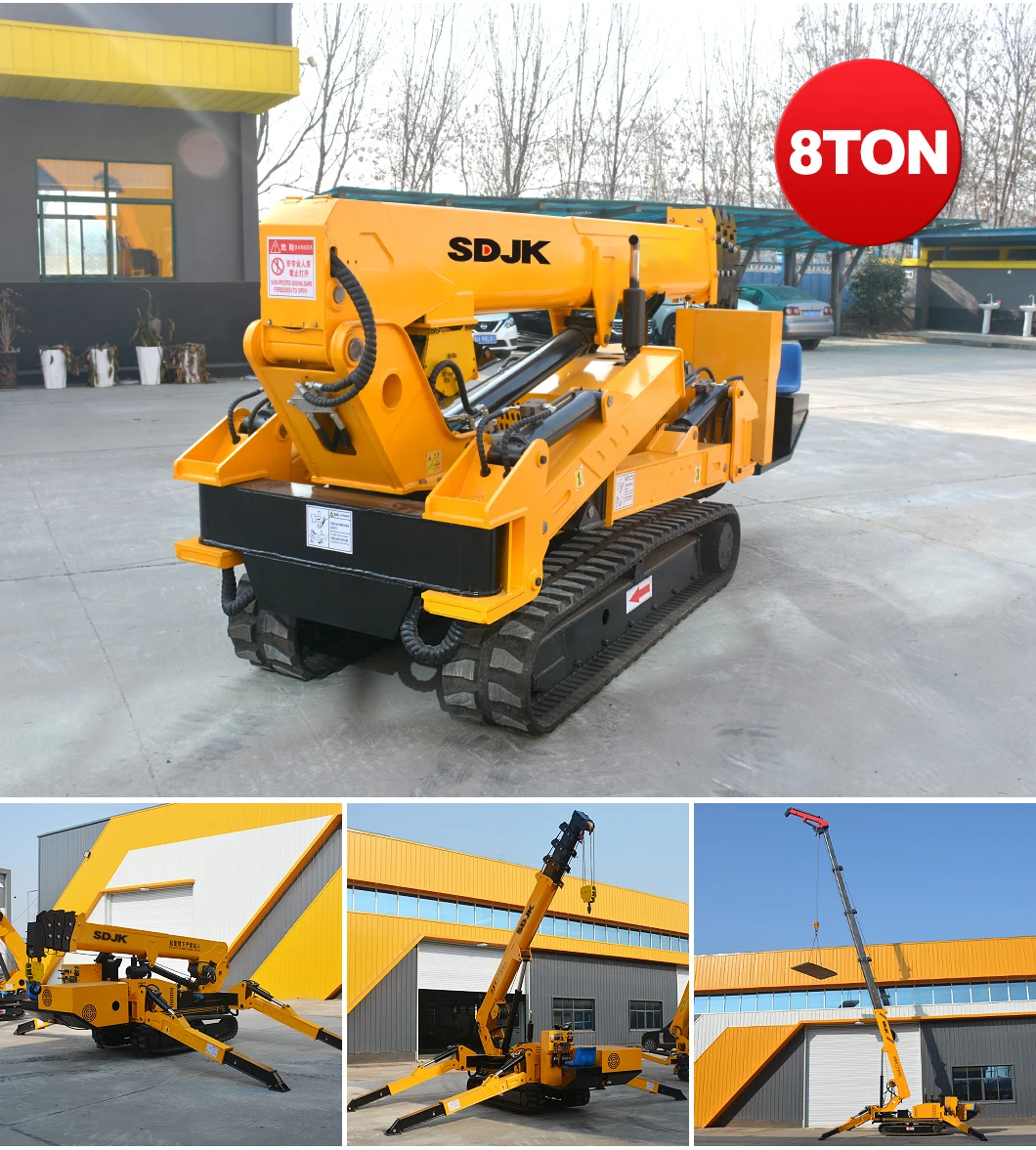 China Hydraulic Ton Crawler Crane Multi Functional Ton Mini Spider